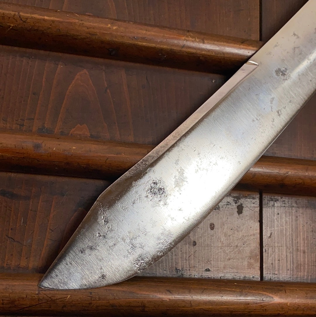 Unmarked 11.5” Bullnose Butcher Carbon Steel American 1900-1920’s?