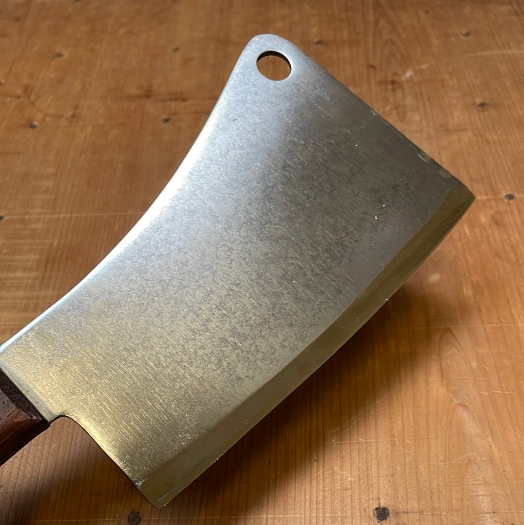 American 5.5" Cleaver Carbon Steel Rosewood 1930's-60's