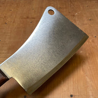 American 5.5" Cleaver Carbon Steel Rosewood 1930's-60's