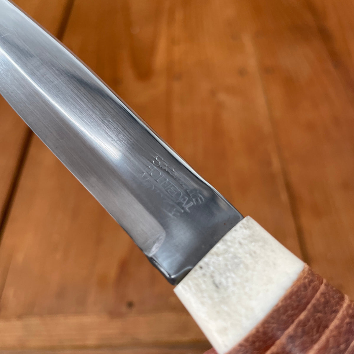 S. & S. Helle Holmedal Norway New Old Stock 100mm Knife - Laminated Carbon Steel