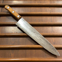 Unmarked 12” Chef Knife Carbon Steel American 1930’s-50’s Lamson?