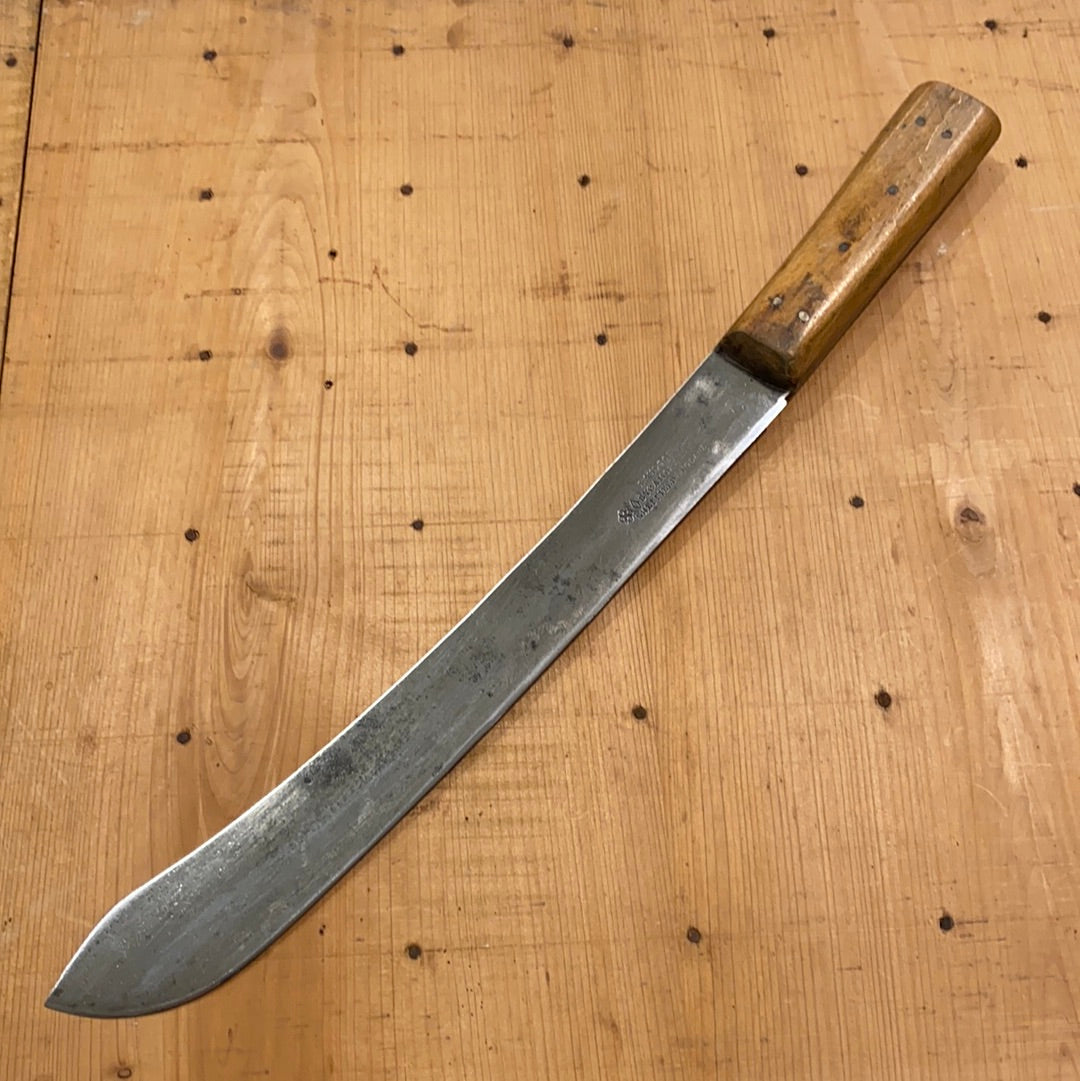 I Wilson 11.75” Bullnose Scimitar Carbon Steel Sheffield 1890-1920’s