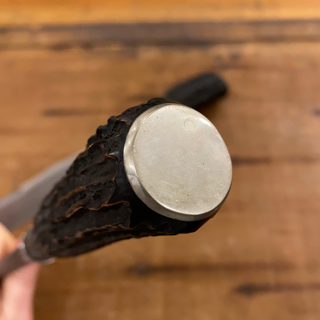 Hoffman's Columbus Carving Knife  & Steel Stag and Carbon