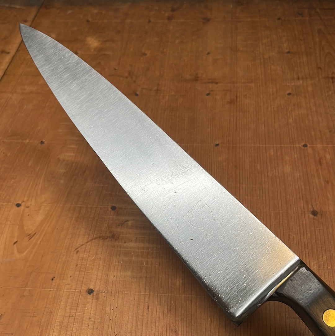 Sword & Shield German 10.5" Forged Carbon Steel Chef Knife 1960s