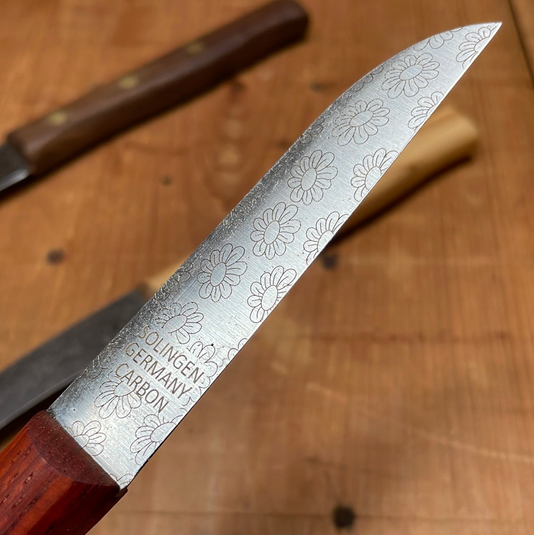 Friedr Herder Paring Knife Set Carbon Birdsbeak Sheepsfoot Spear Padouk Olive Walnut