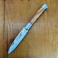 Au Sabot Roquefort 11cm Pocket Knife Stainless Olive 2 Bolsters