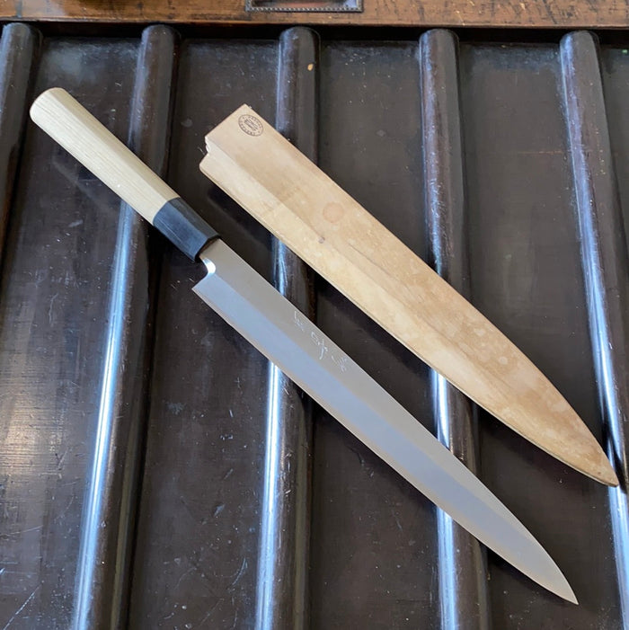 Jikko 270mm Yanagi 'Shoren' Ginsanko - D Ho & Horn W Saya