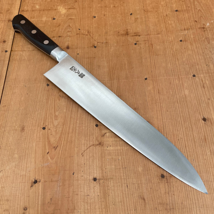 Morihei Hisamoto Hagane 270mm Gyuto Carbon Steel Pakka Handle