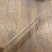 Unmarked 14” Bullnose Butcher Knife USA 1920’s?