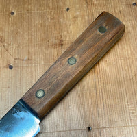 American 10" Scimitar Carbon Steel & Beechwood  ~1930's-60's