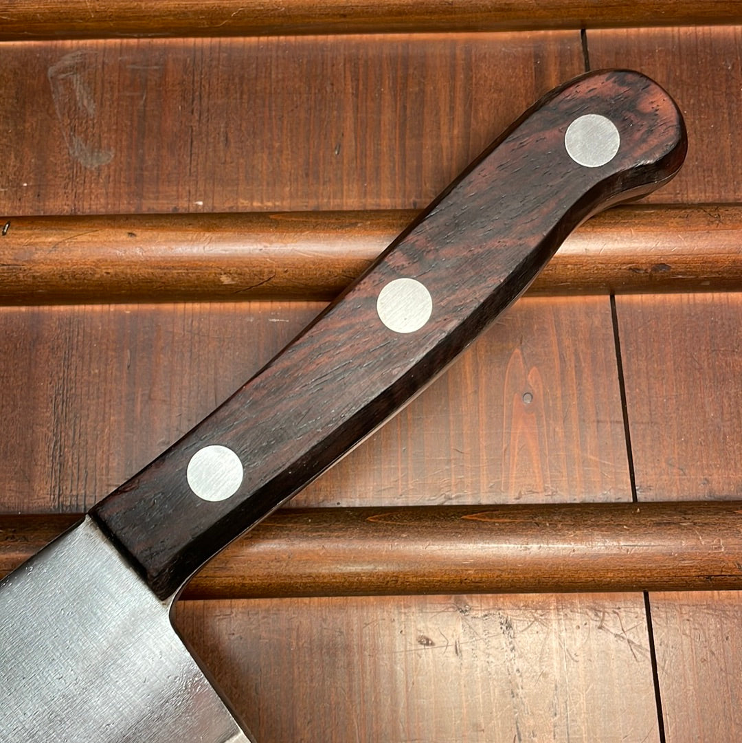 Landers Frary & Clark Universal 8" Cleaver Carbon Steel Rosewood 1920s-30s