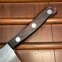 Landers Frary & Clark Universal 8" Cleaver Carbon Steel Rosewood 1920s-30s