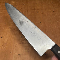American 10" Chef Knife Carbon Steel & Rosewood ~1930's-60's