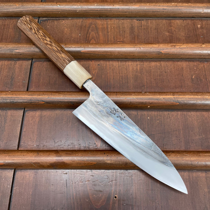 Jiro Nakagawa 150mm Wa Petty Kurouchi Shirogami 1 Taihei Tagayasan Handle #447