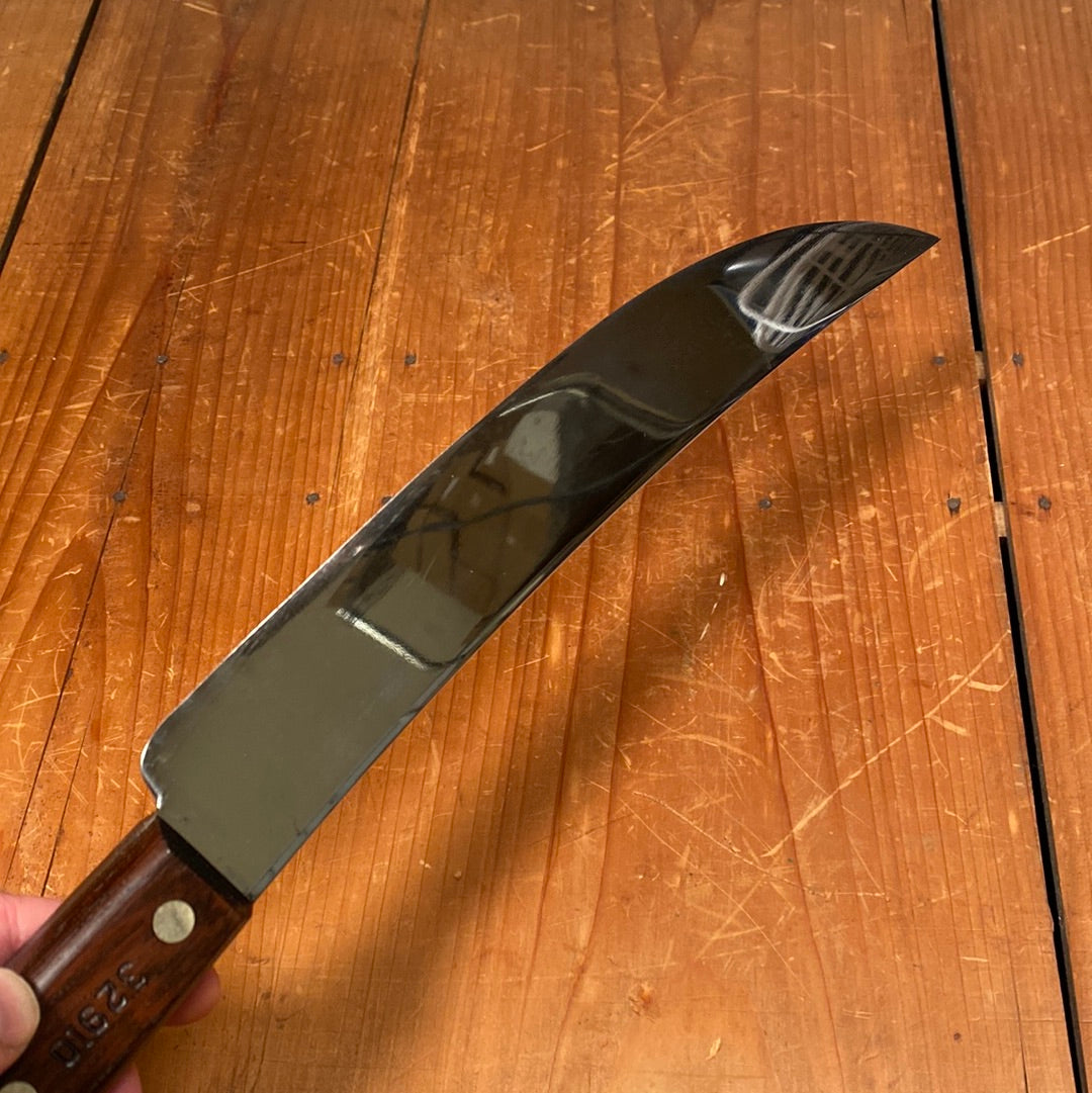 New Old Stock Dexter 10" Scimitar Carbon Steel Mirror Finish Rosewood 1950s-70s