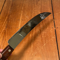 New Old Stock Dexter 10" Scimitar Carbon Steel Mirror Finish Rosewood 1950s-70s