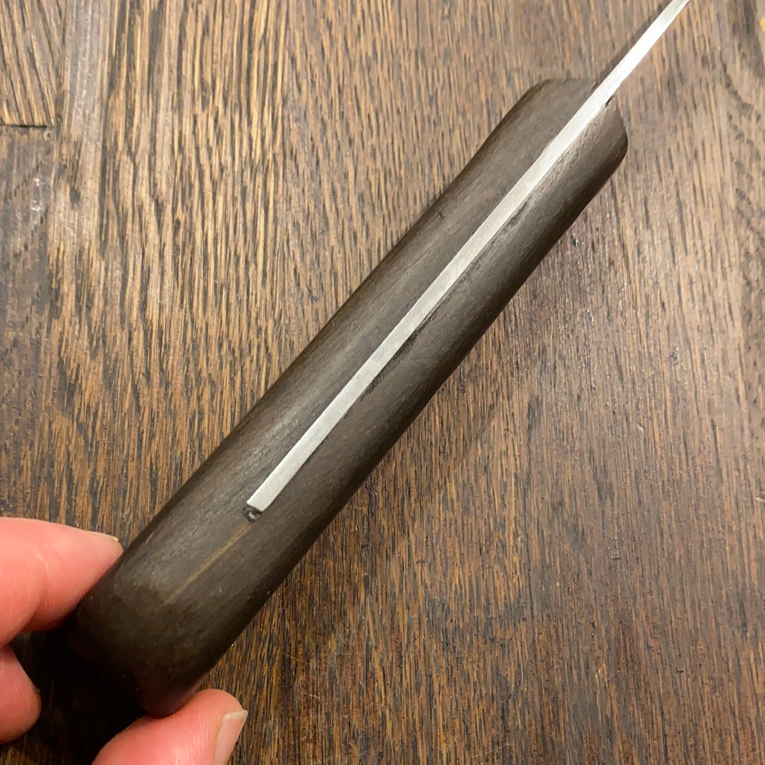 J A Henckels 5.5” Stiff Narrow Boning Knife Carbon Steel Walnut 2 Rivets 1950s