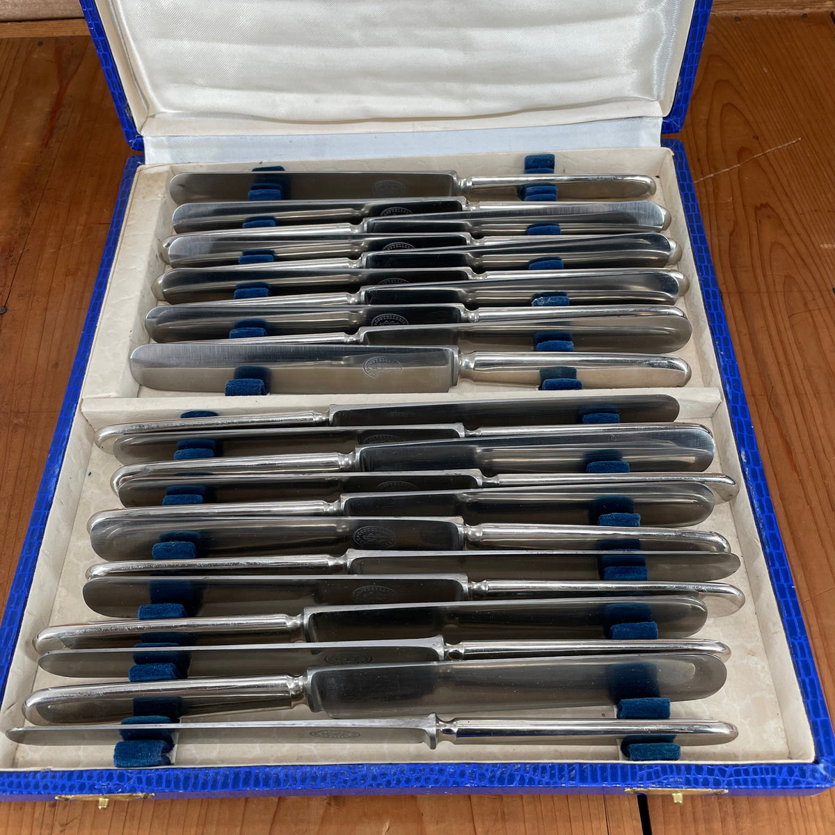 Coutellerie Superieur Table Knife Set Carbon Steel 22pc Set  Inox Thiers 1920's-50's?