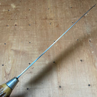 American 10" Chef Carbon Steel Antler & Sterling Ferrule Re-Handle