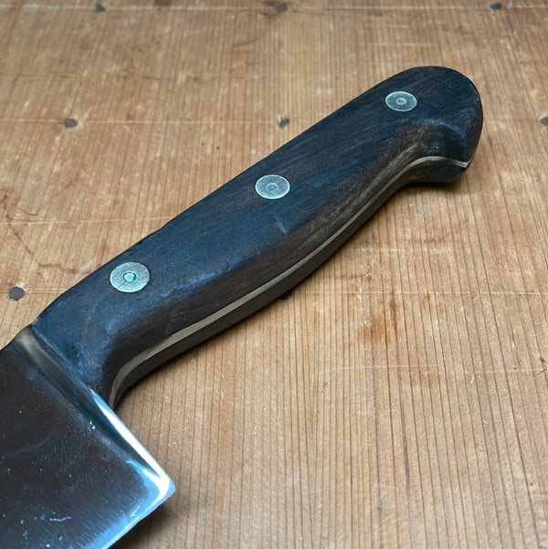 German 11.5" Hand Forged Carbon Steel Chef Knife ~1950's