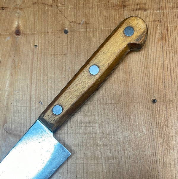 American 8" Chef Knife Carbon Steel & Beechwood LF&C? ~1920's-50's