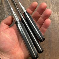 Sabatier Trumpet Ancienne Maison Carving Set Forged Stainless 1950s