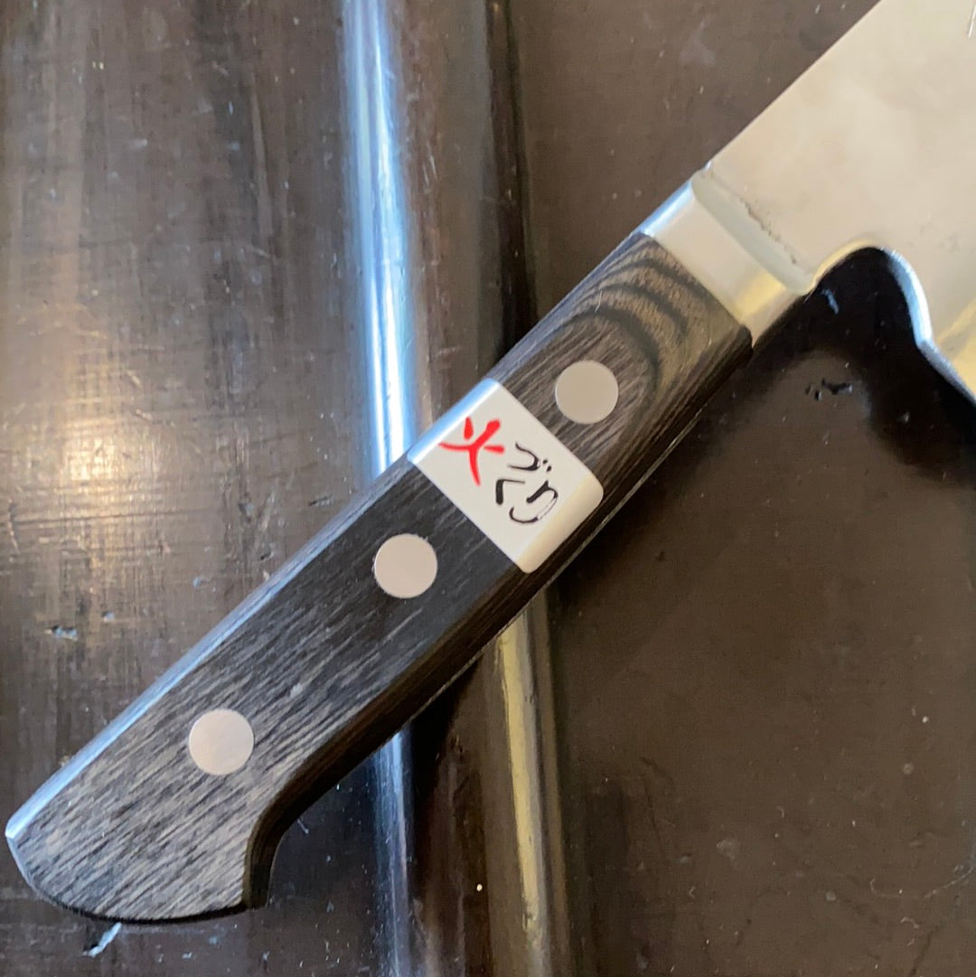 Teruyasu Fujiwara ‘Teruyasu’ 240mm Mioroshi Deba Shirogami 1 Kasumi Western Handle