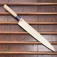 Sakai Kikumori 'Kikuzuki Kasumi' 300mm Yanagi - Shirogami 2 - w/ Saya