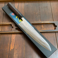Ohishi 240mm Gyuto SLD Tsuchime Hammer Mark