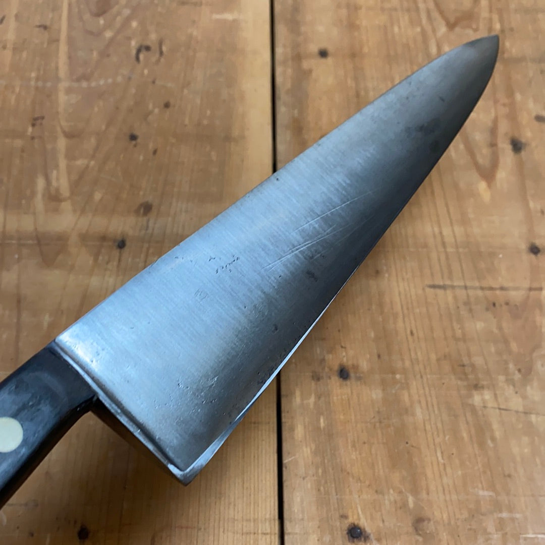 J A Henckels 10” Chef Knife Handforged Carbon Steel 1950-60s