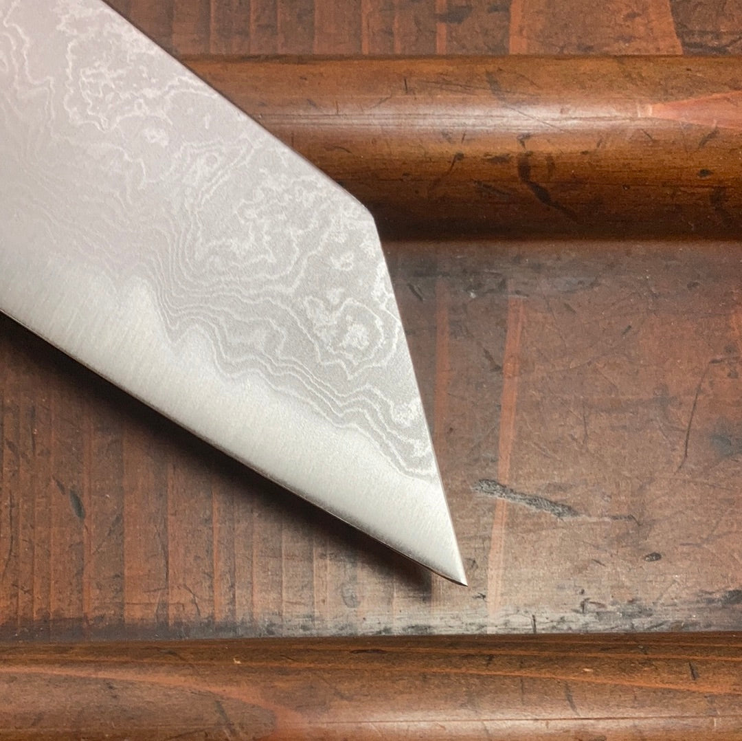 Sakai Kikumori Kikuzuki Uzu 240mm Kiritsuke Gyuto Aogami 1 with Saya