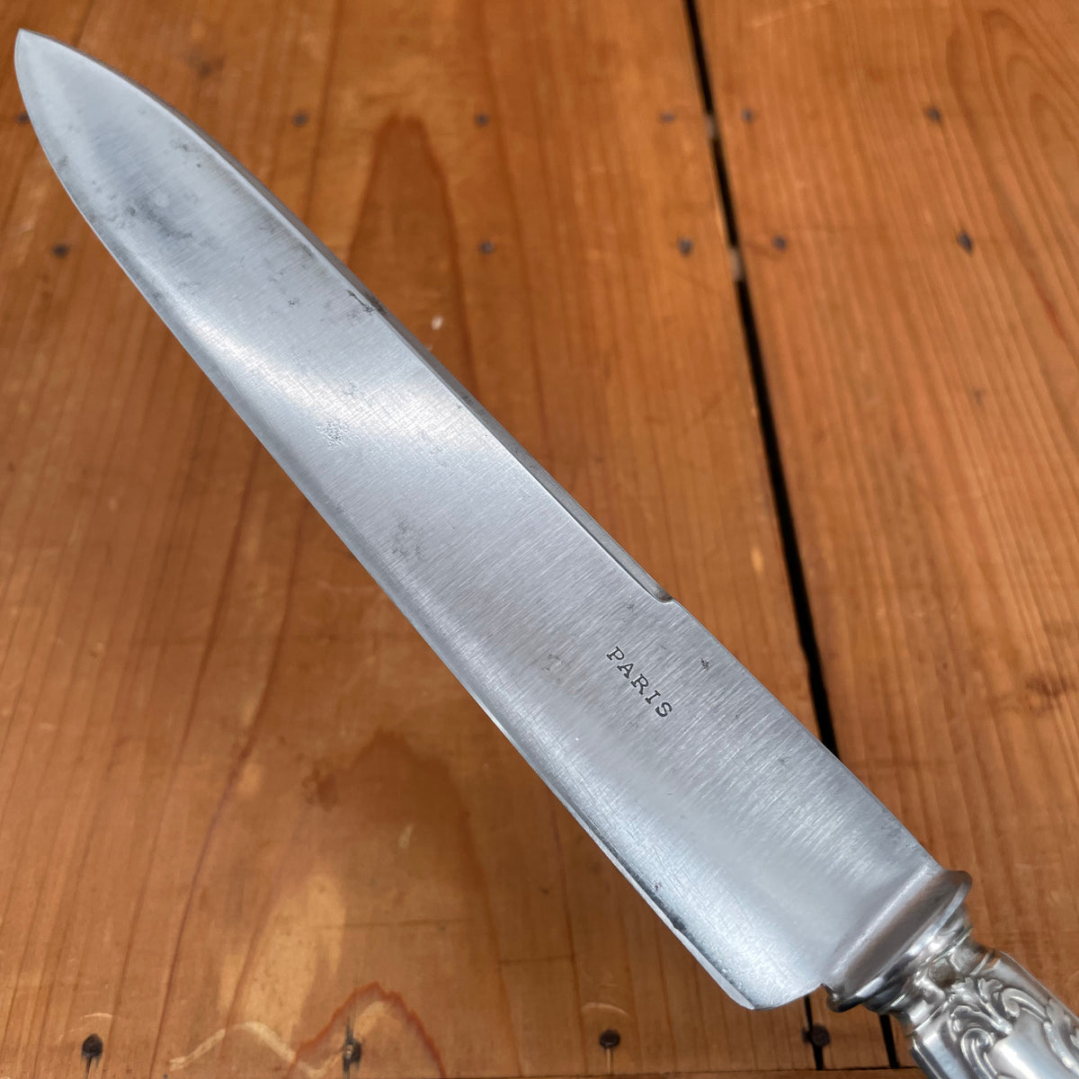 French Carving Set Silver & Carbon Steel Paris Acier Forge – Bernal Cutlery
