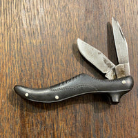 Unmarked (French?) Figural Ladies Shoe Knife 3” 1920’s?