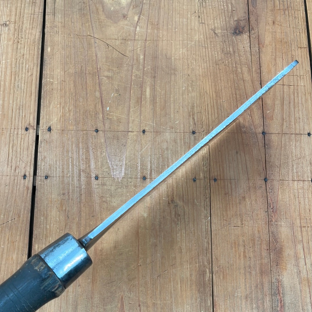 A Nittinger 10" Splitter Hand Forged Carbon Steel Turned Wood Handle ~1860's-80's