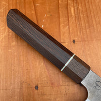 Alma Knife Co. Nakiri 52100 Nashiji - Wenge African Blackwood