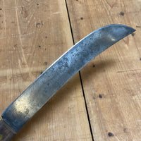 Unmarked 10” Scimitar Carbon Steel American 1930’s-60’s