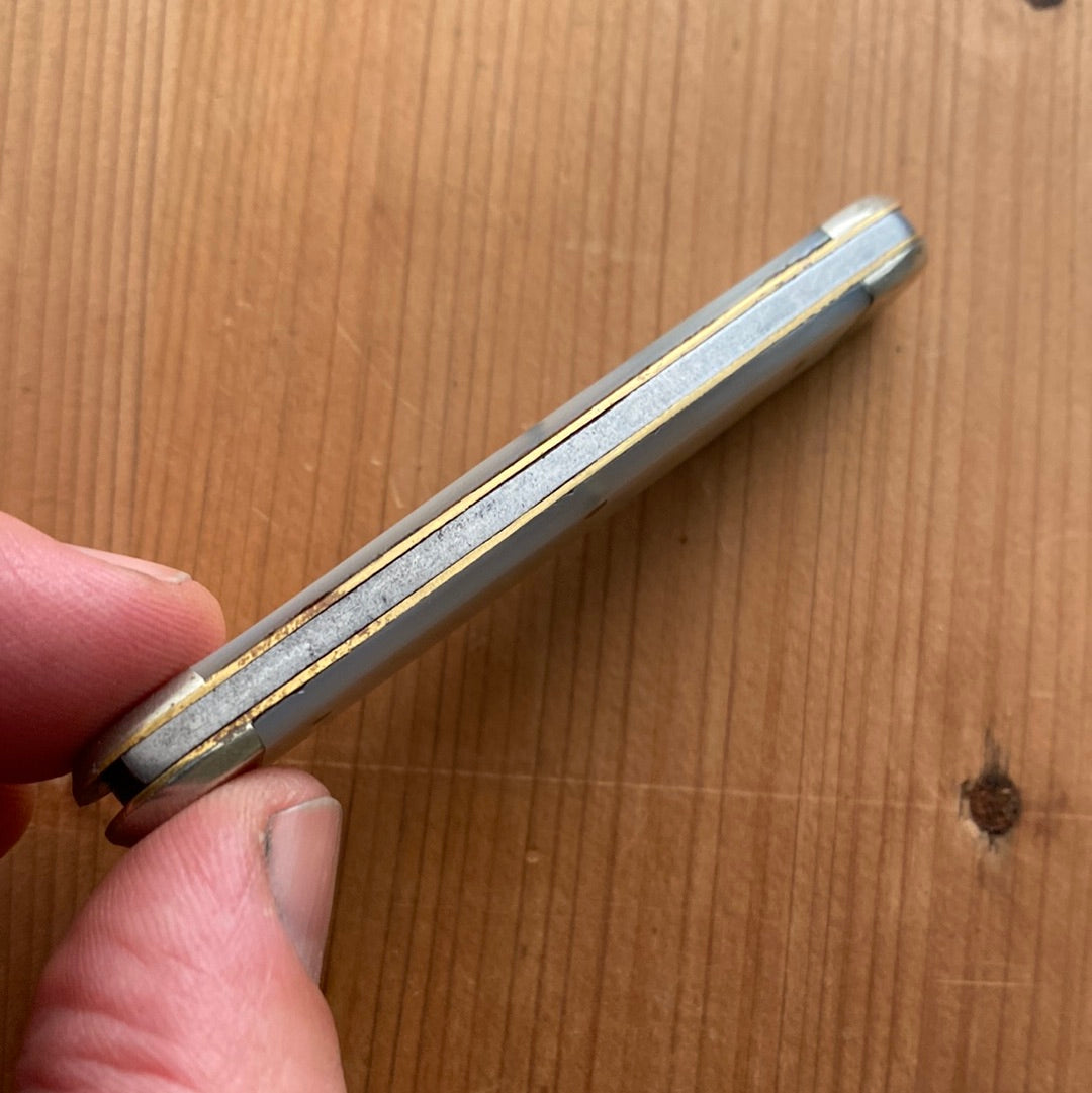 JS Holler & Co. Adolph Blaich SF 3 1/8” Pen Knife Mother of Pearl 1893-1915