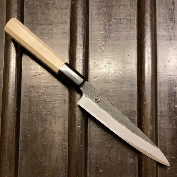 Sakai Kikumori Kikuzuki Kuro 150mm Petty Shirogami 2 – Bernal Cutlery