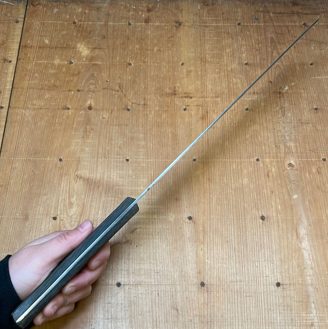 Draco 11.75" Round Nose Slicer Carbon Steel Wenge -Spain