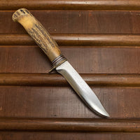 Morseth 5” Original Model 1 Stag Safe-Lok Sheath - Norway / Washington USA 1950’s