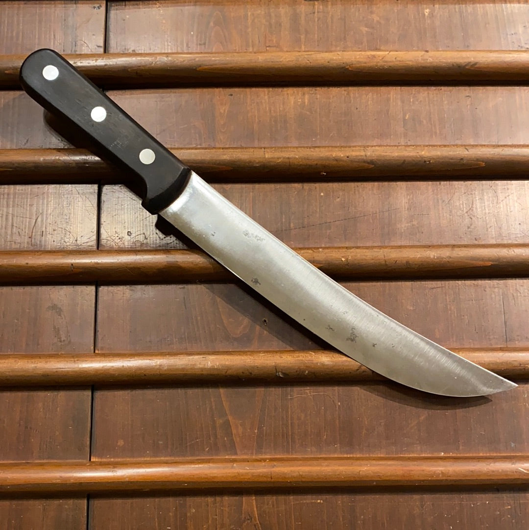 J A Henckels 10” Scimitar Carbon Steel 48-10” Solingen VGC 1950s