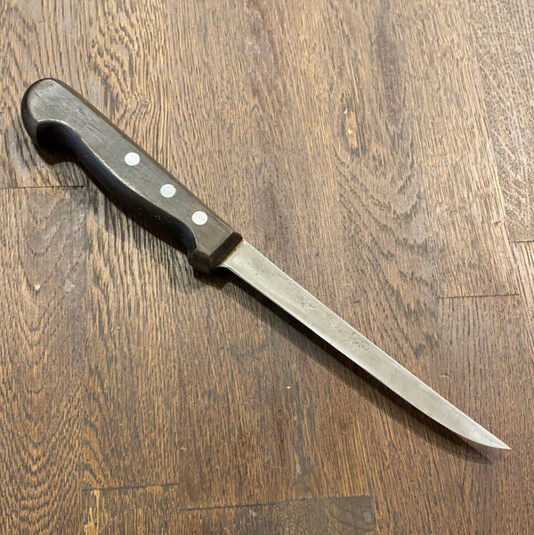 Ludwig Schleip 6” Boning Knife Narrow Flexible Carbon Steel Solingen 1960’s/70’s