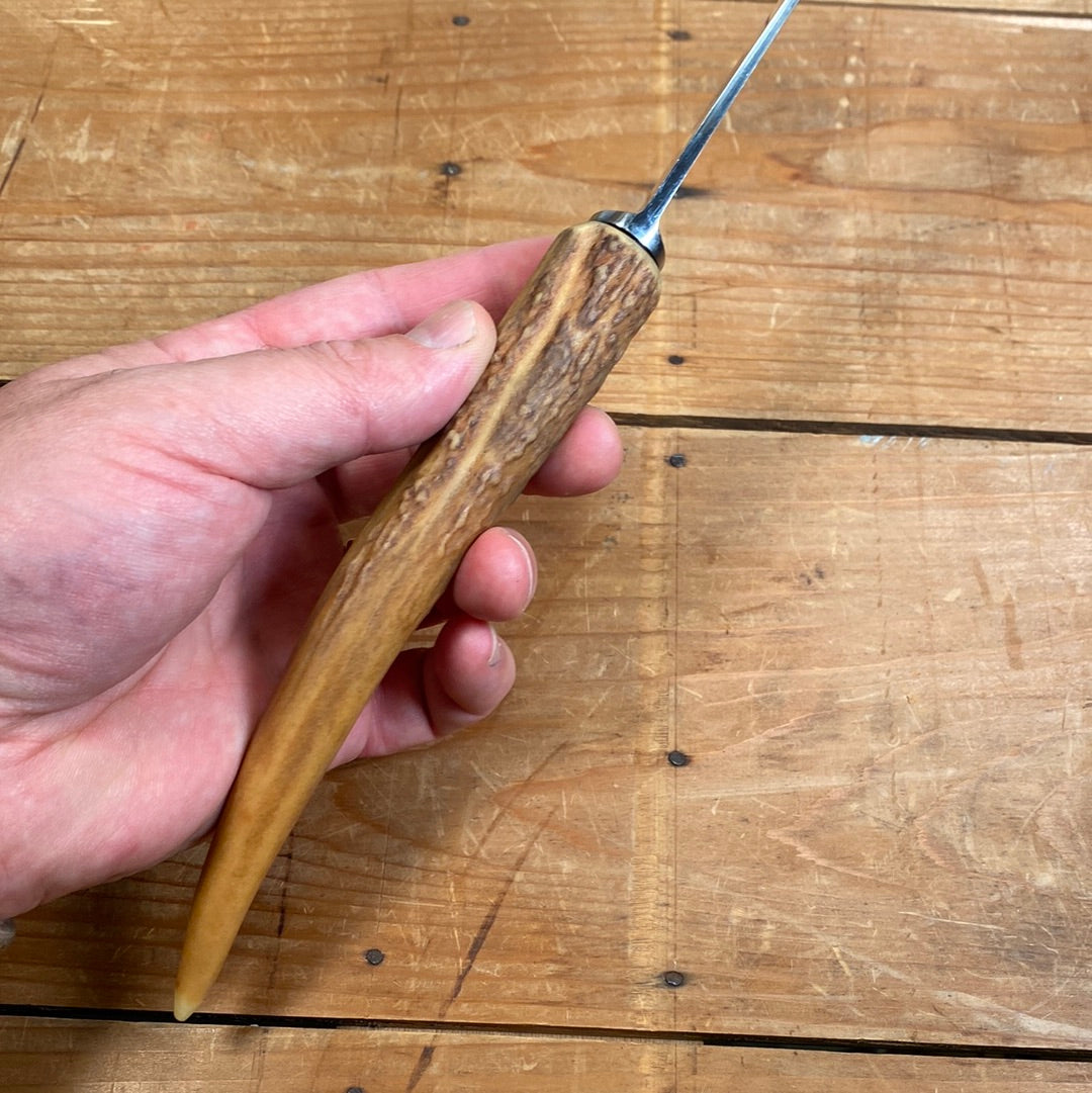 Friedr Herder 8.5” Carving Knife “Constant” Stainless Steel Stag Tip ~1950s-60s
