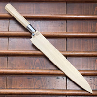 Sakai Kikumori Kikuzuki Kasumi 270mm Yanagi Shirogami 2 with Saya