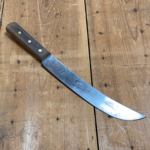 Unmarked 10” Scimitar Carbon Steel American 1930’s-60’s