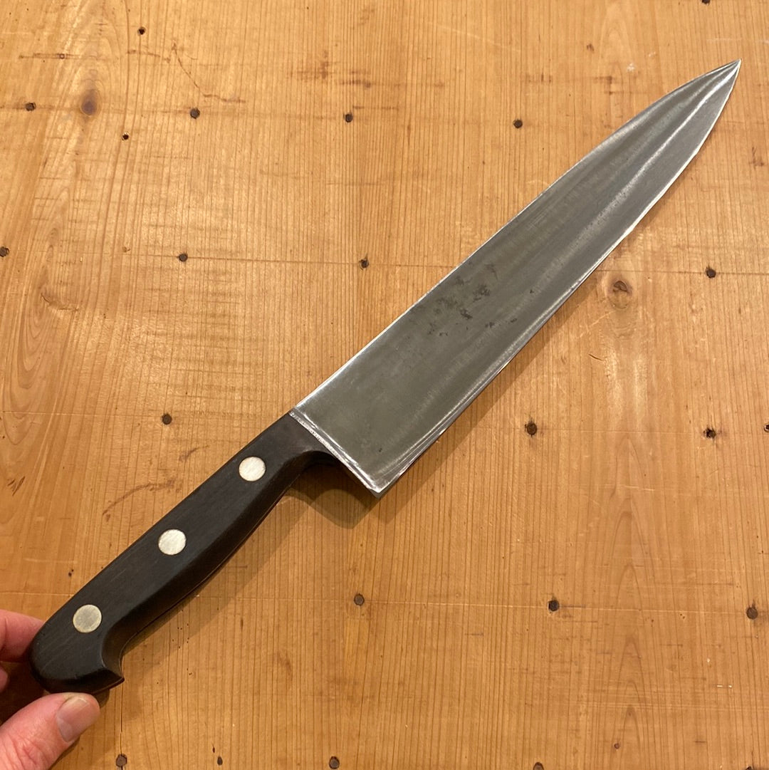 K.C. Seelbach 10” Chef Knife Carbon Steel Solingen 1950s  VGC