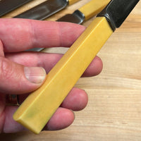 Joseph Rodgers & Sons Set of 6 Dinner Knives Carbon Steel Edwardian ~1901-1910