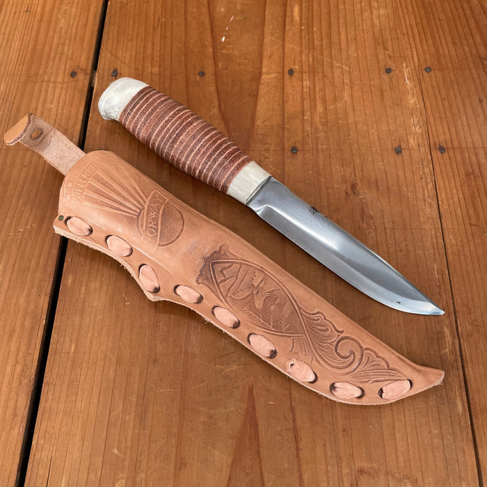 S. & S. Helle Holmedal Norway New Old Stock 112mm Knife - Laminated Carbon Steel