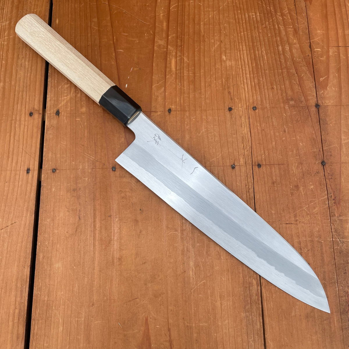 Hitohira Gorobei Ren 240mm Gyuto Shirogami 2 Ho Wood