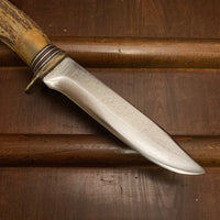 Morseth 5” Original Model 1 Stag Safe-Lok Sheath - Norway / Washington USA 1950’s